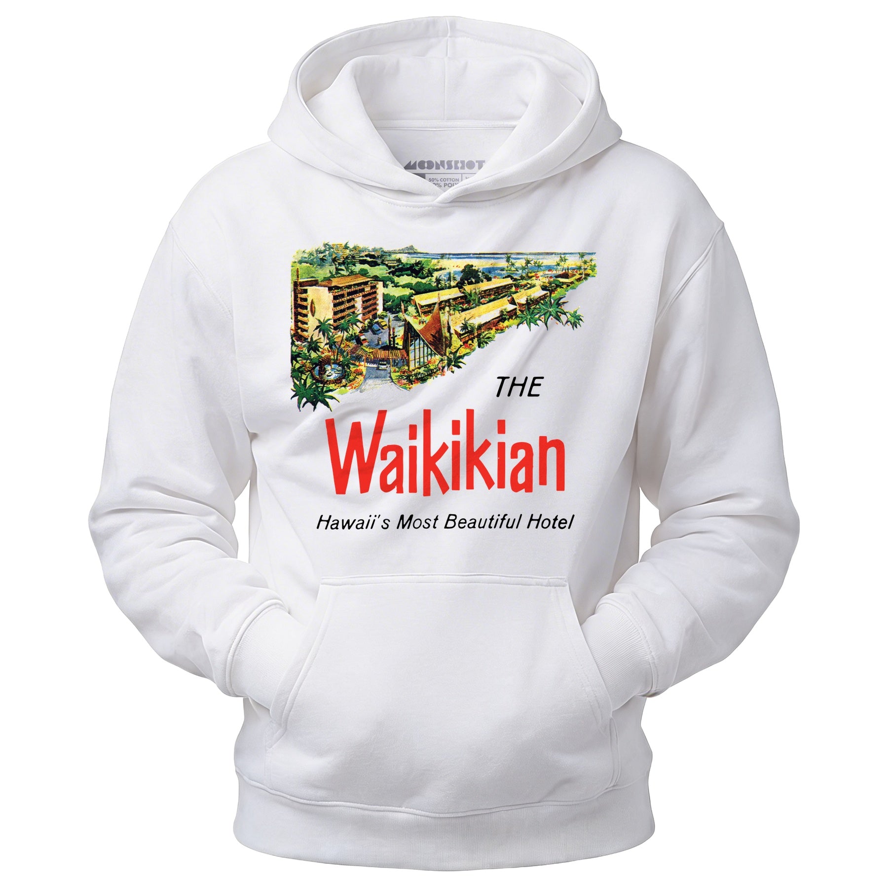 The Waikikian - Waikiki, HI - Vintage Hotel - Unisex Hoodie