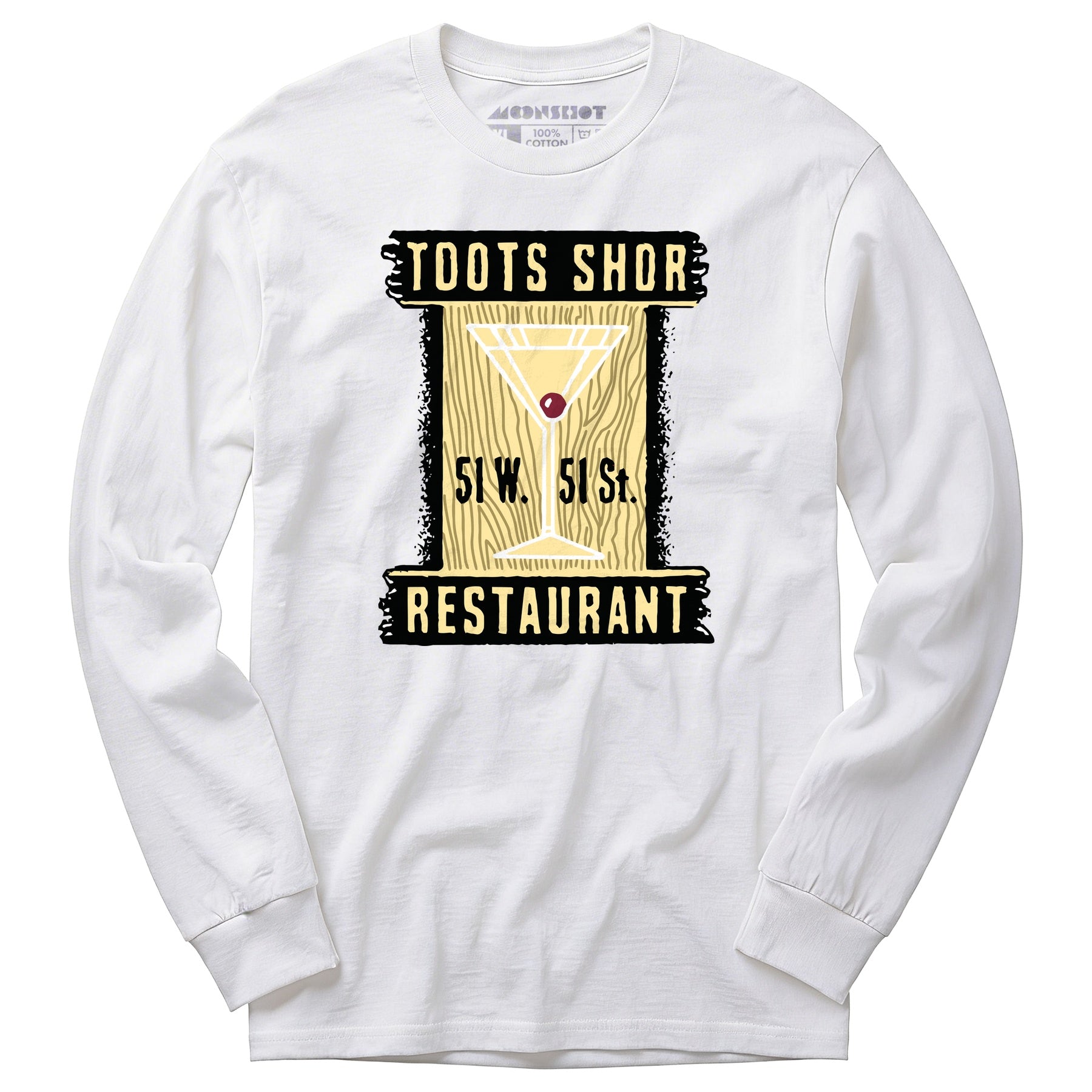Toots Shor - Manhattan, NY - Vintage Restaurant - Long Sleeve T-Shirt