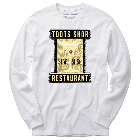 Toots Shor - Manhattan, NY - Vintage Restaurant - Long Sleeve T-Shirt