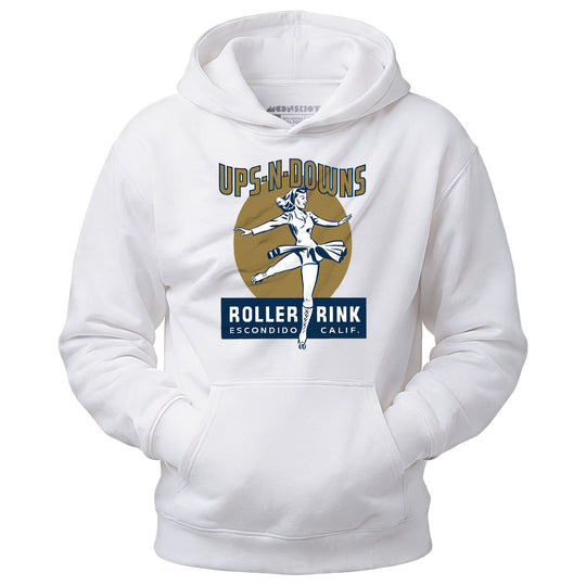 Ups-N-Downs - Escondido, CA - Vintage Roller Rink - Unisex Hoodie