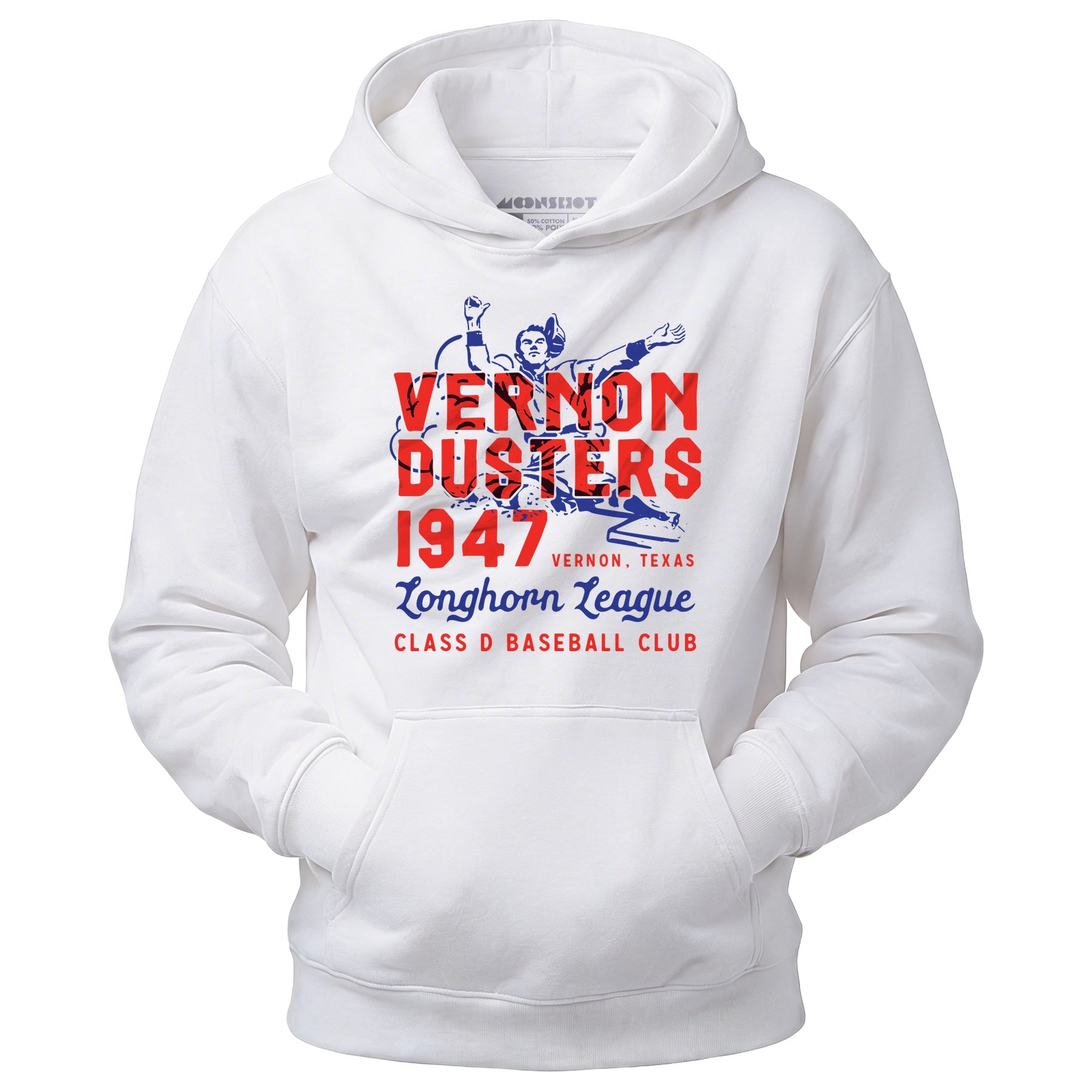 Vernon Dusters - Texas - Vintage Defunct Baseball Teams - Unisex Hoodie