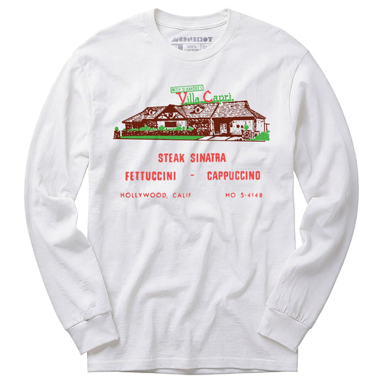 Villa Capri - Hollywood, CA - Vintage Restaurant - Long Sleeve T-Shirt