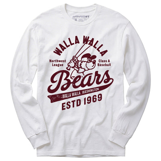 Walla Walla Bears - Washington - Vintage Defunct Baseball Teams - Long Sleeve T-Shirt