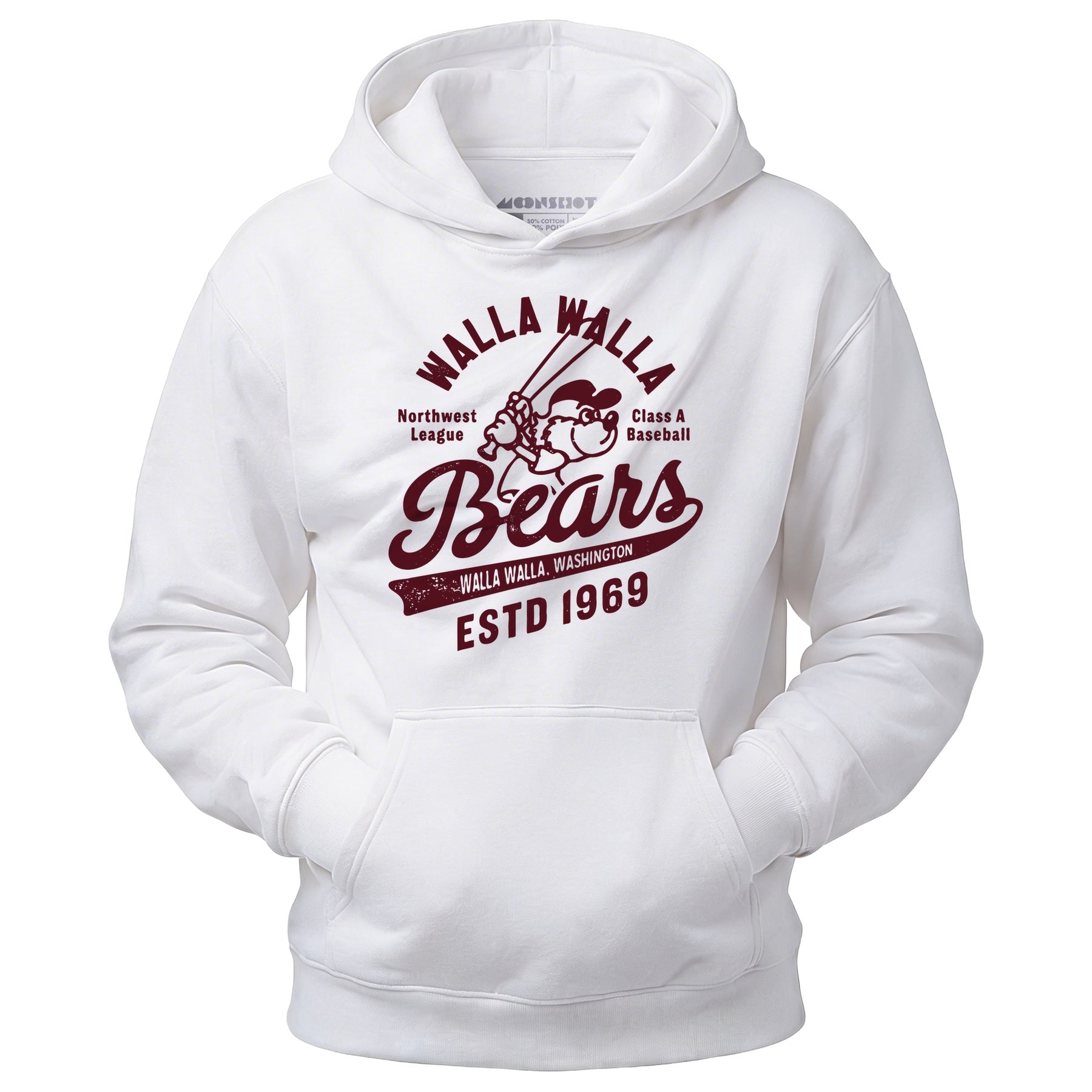 Walla Walla Bears - Washington - Vintage Defunct Baseball Teams - Unisex Hoodie