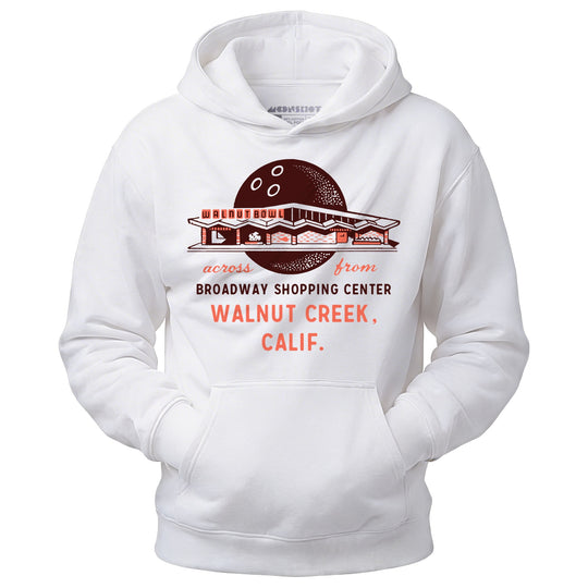 Walnut Bowl - Walnut Creek, CA - Vintage Bowling Alley - Unisex Hoodie