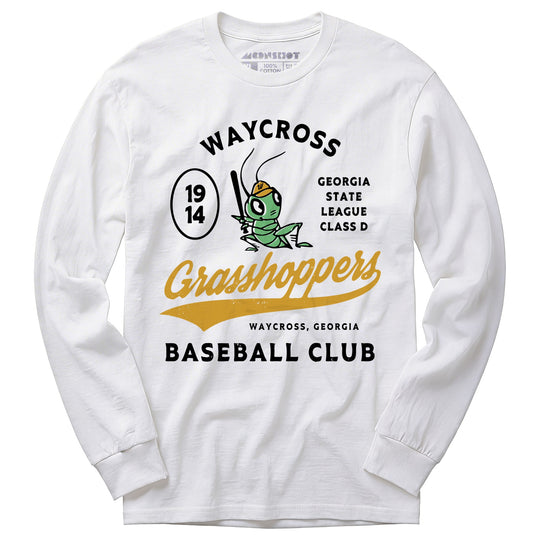 Waycross Grasshoppers - Georgia - Vintage Defunct Baseball Teams - Long Sleeve T-Shirt