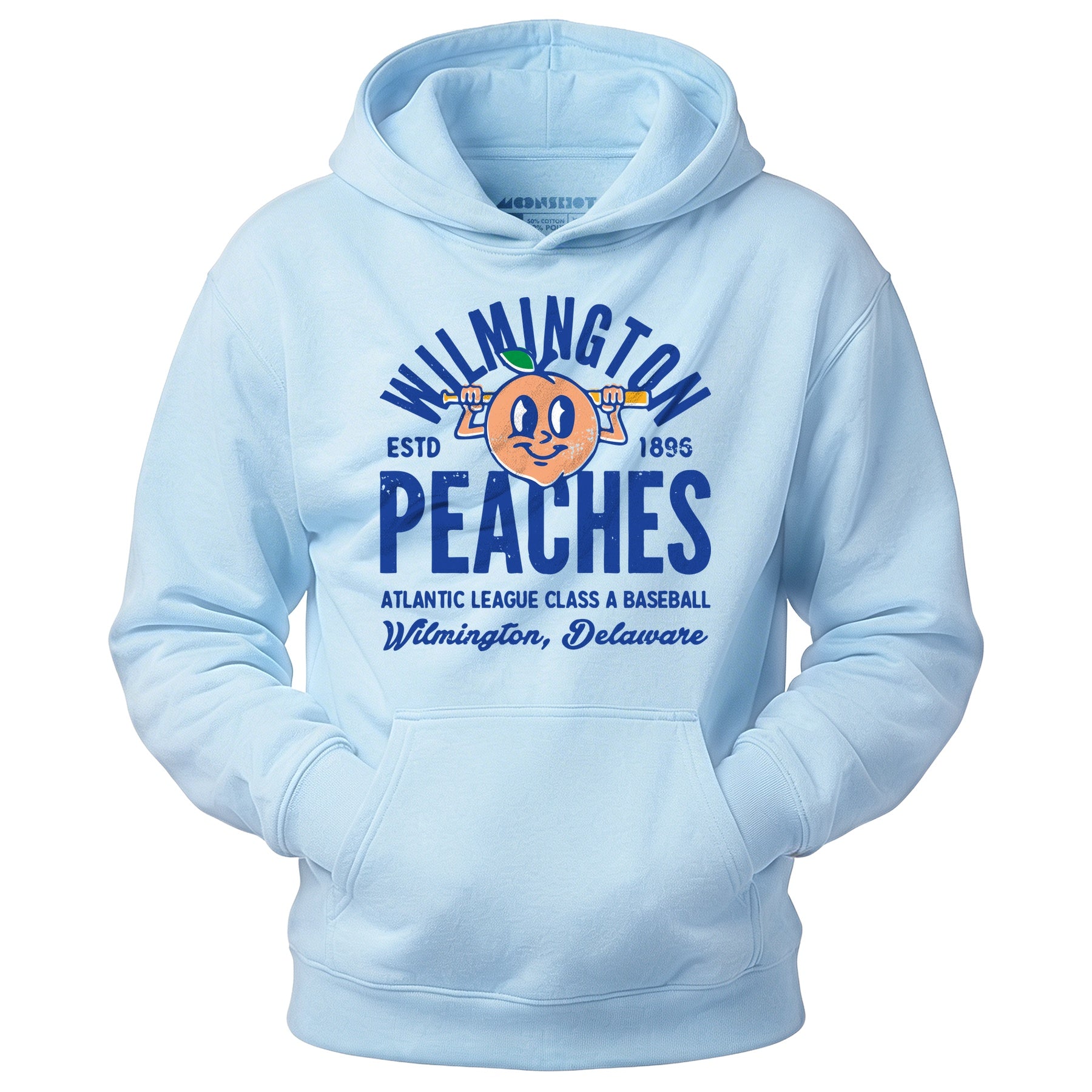 Wilmington Peaches - Delaware - Vintage Defunct Baseball Teams - Unisex Hoodie