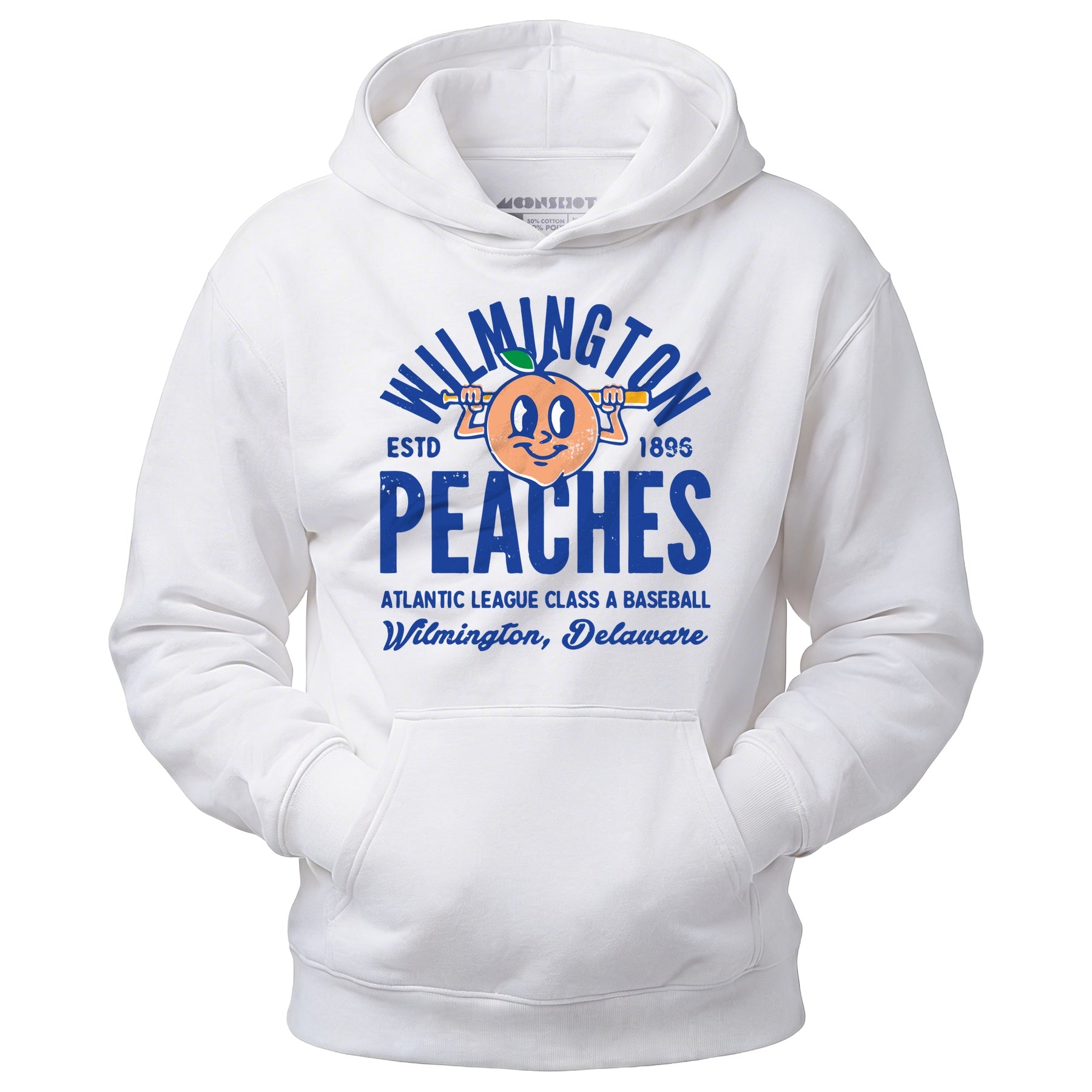 Wilmington Peaches - Delaware - Vintage Defunct Baseball Teams - Unisex Hoodie