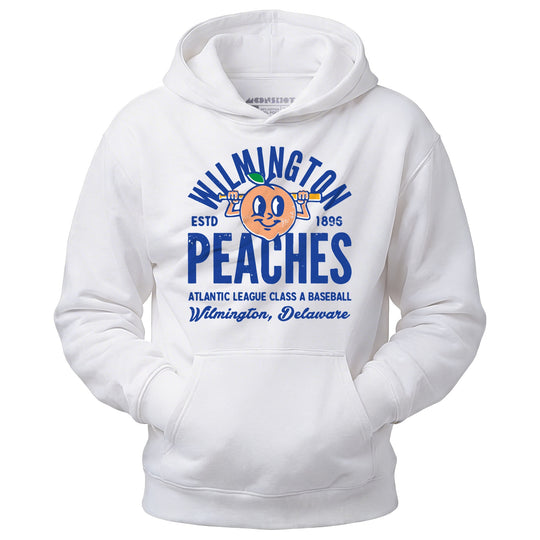 Wilmington Peaches - Delaware - Vintage Defunct Baseball Teams - Unisex Hoodie