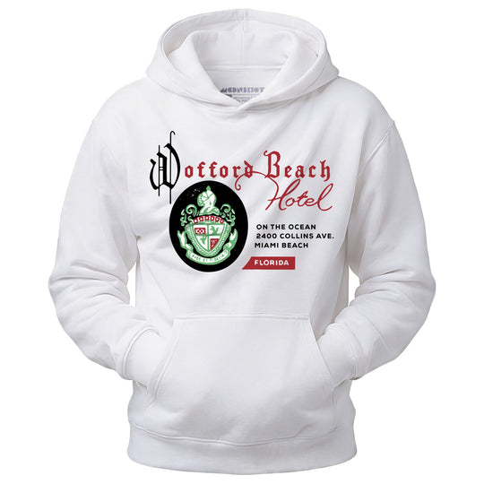 Wofford Beach Hotel - Miami, FL - Vintage Hotel - Unisex Hoodie