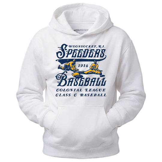 Woonsocket Speeders - Rhode Island - Vintage Defunct Baseball Teams - Unisex Hoodie
