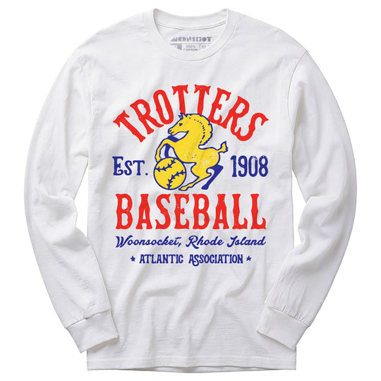 Woonsocket Trotters - Rhode Island - Vintage Defunct Baseball Teams - Long Sleeve T-Shirt