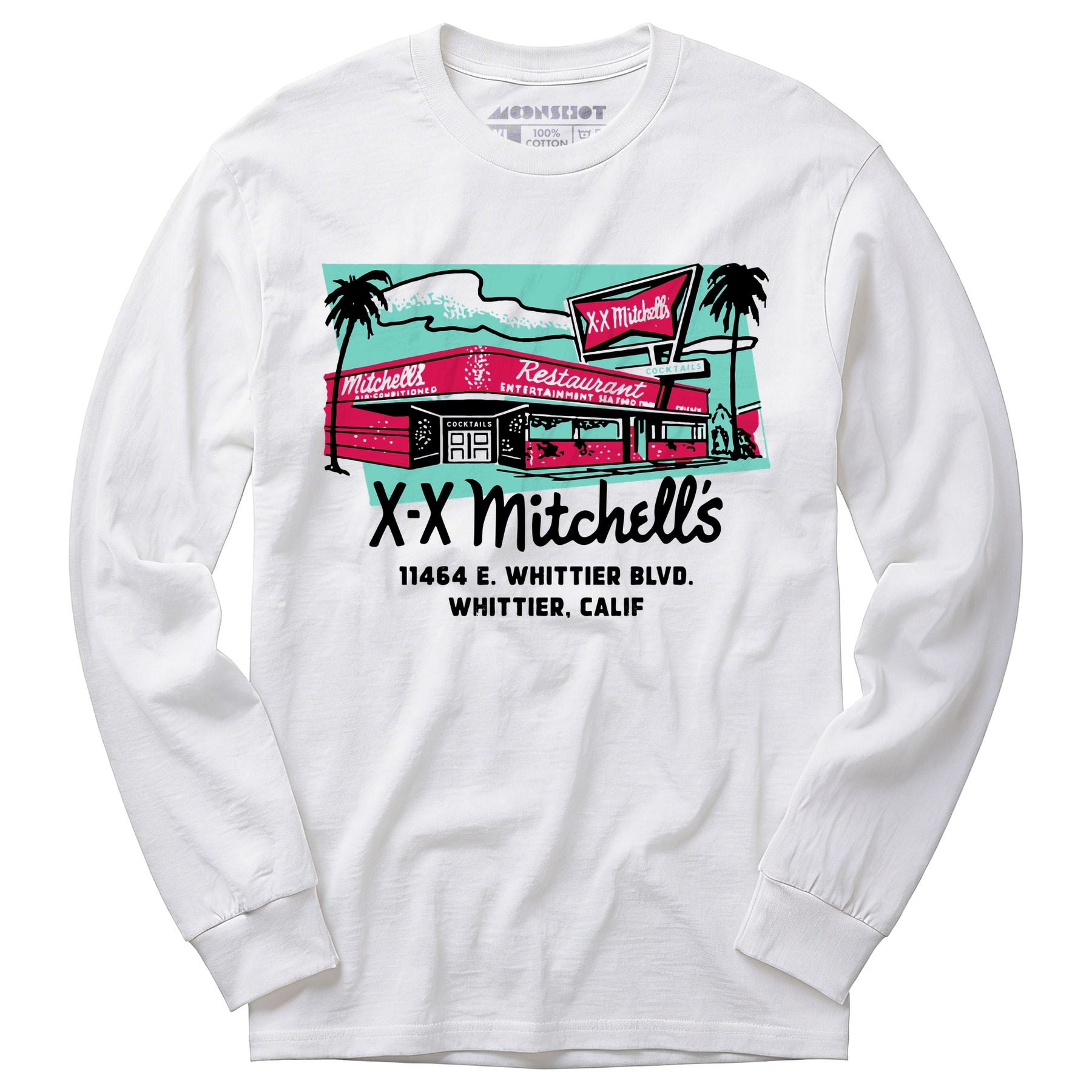 X-X Mitchell's - Whittier, CA - Vintage Restaurant - Long Sleeve T-Shirt
