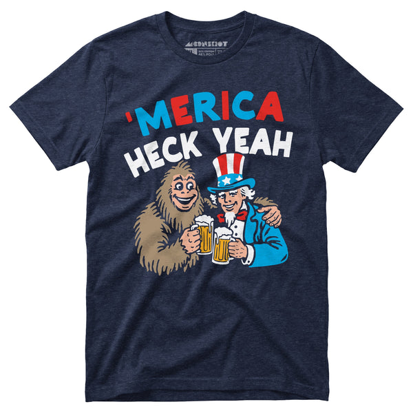 Merica Heck Yeah - Unisex T-Shirt – m00nshot