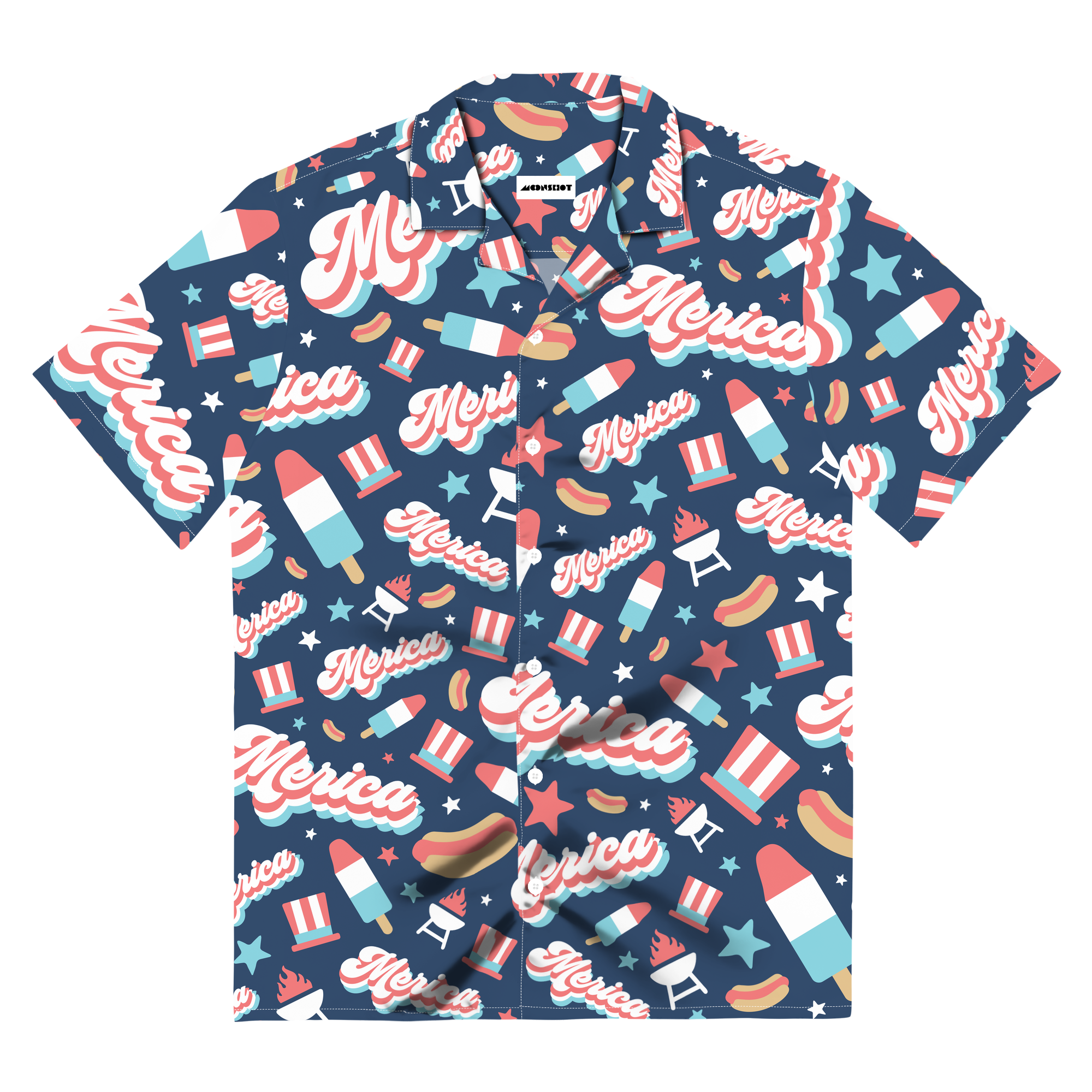 Merica Retro Stylish - Button Up Shirt