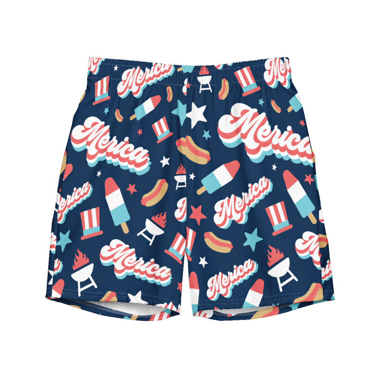 Merica Retro Stylish - Swim Trunks