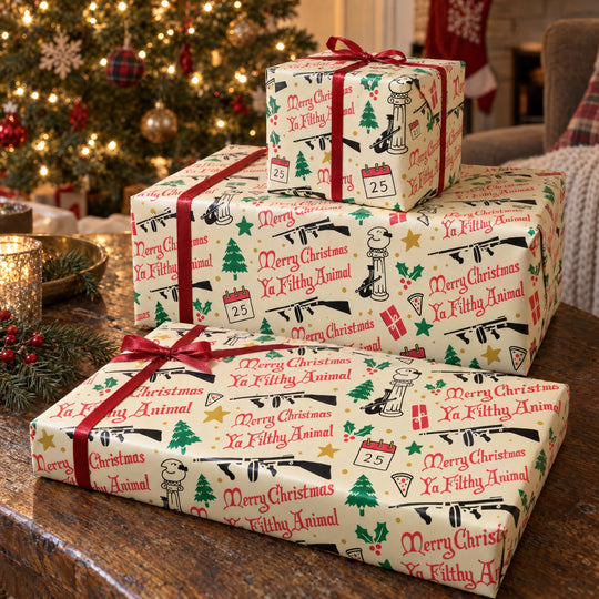 Merry Christmas Ya Filthy Animal - Gift Wrapping Paper