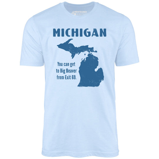 Michigan - Baby Blue - Unisex T-Shirt