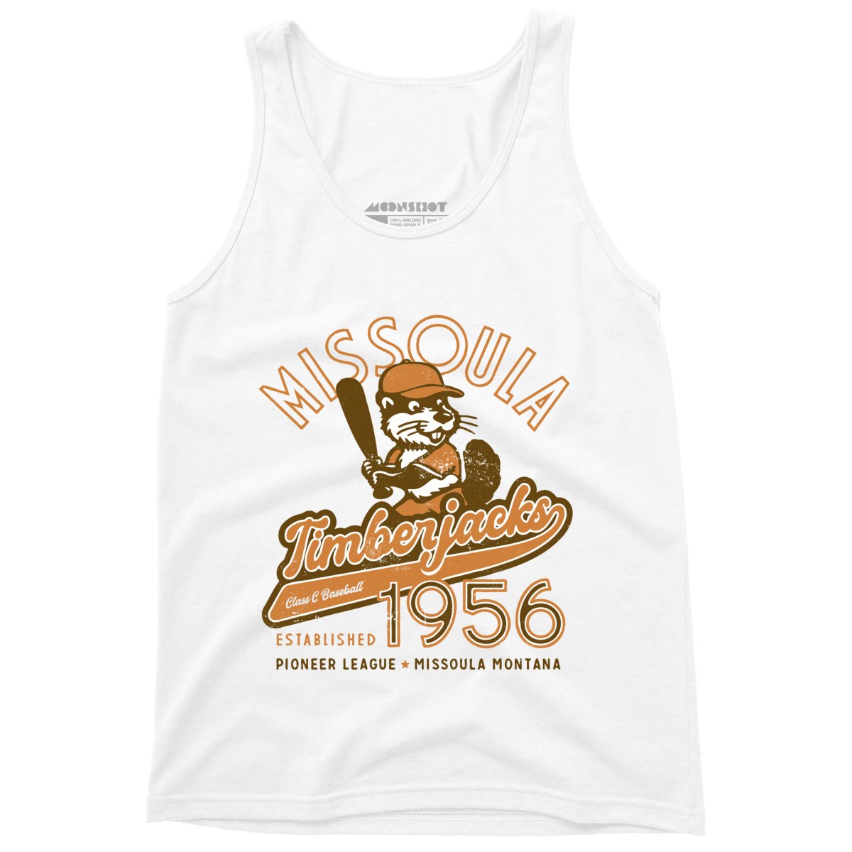Missoula Timberjacks - Montana - Vintage Defunct Baseball Teams - Unisex Tank Top