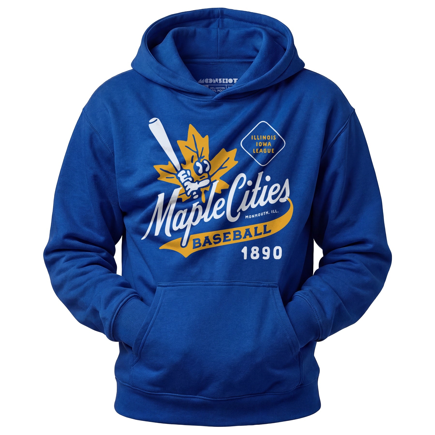 Monmouth Maple Cities - Illinois - Vintage Defunct Baseball Teams - Unisex Hoodie