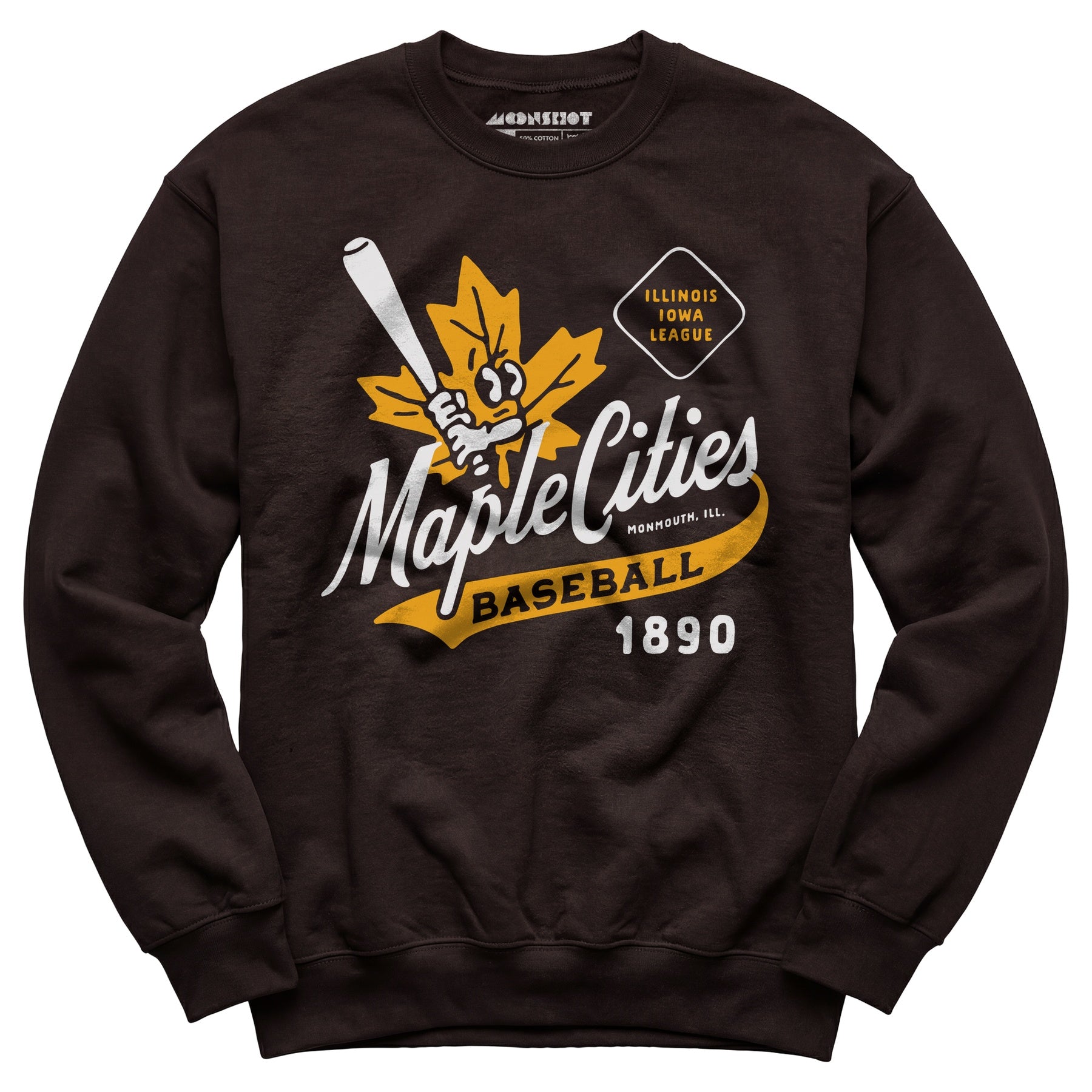 Monmouth Maple Cities - Illinois - Vintage Defunct Baseball Teams - Unisex Sweatshirt