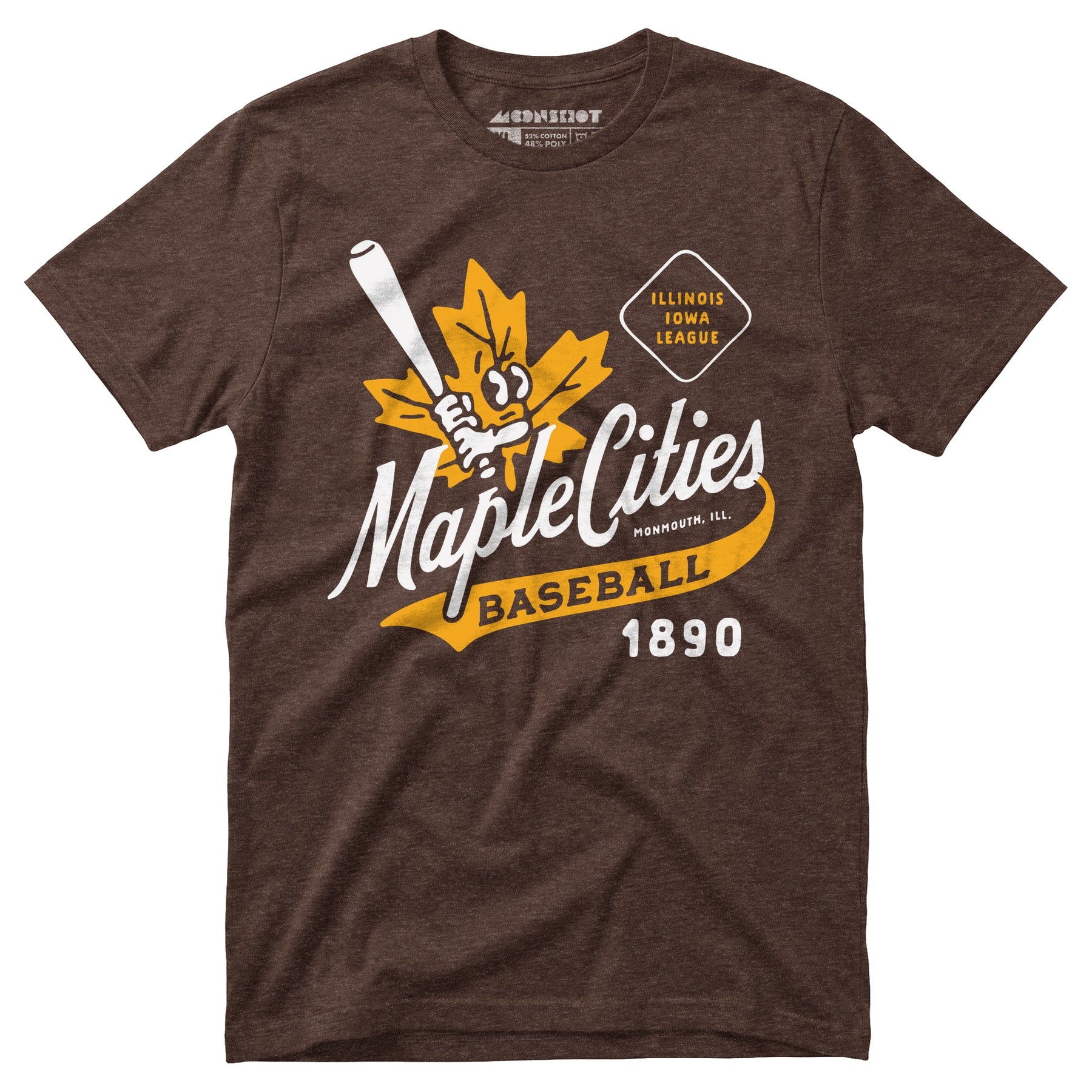 Monmouth Maple Cities - Illinois - Vintage Defunct Baseball Teams - Unisex T-Shirt