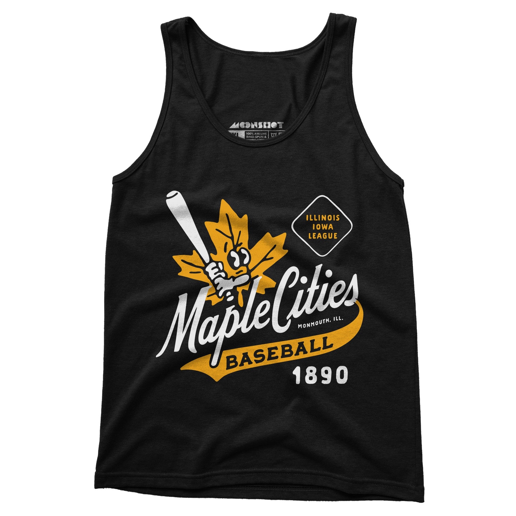 Monmouth Maple Cities - Illinois - Vintage Defunct Baseball Teams - Unisex Tank Top