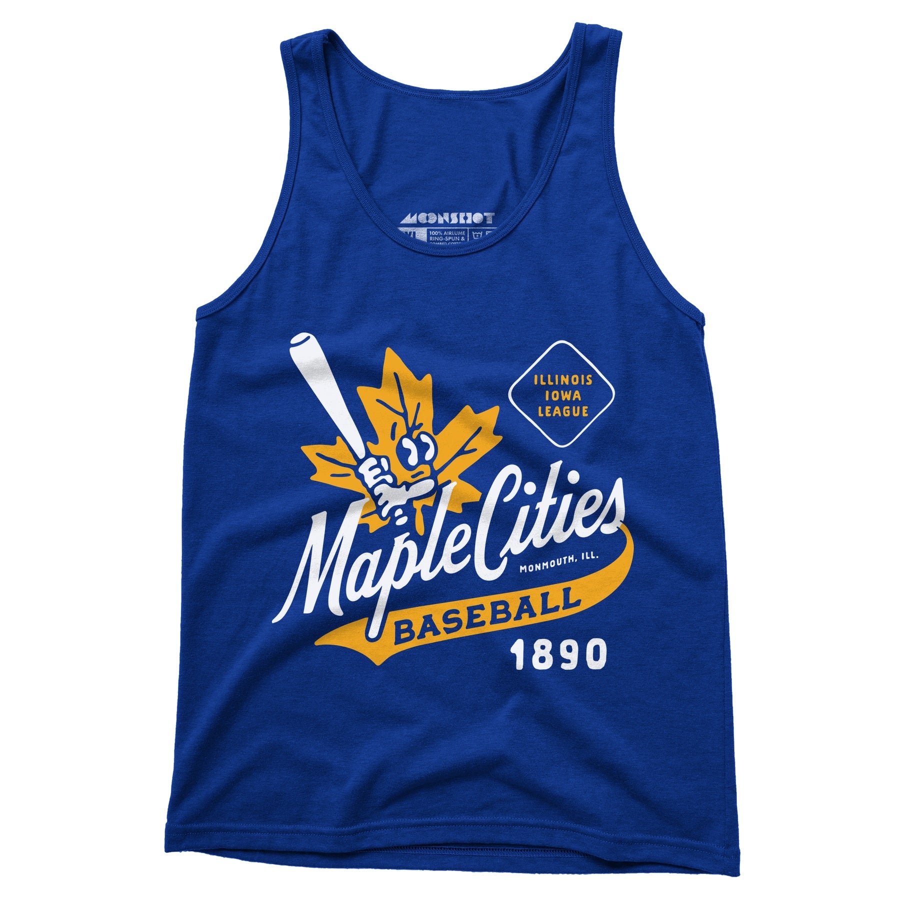 Monmouth Maple Cities - Illinois - Vintage Defunct Baseball Teams - Unisex Tank Top
