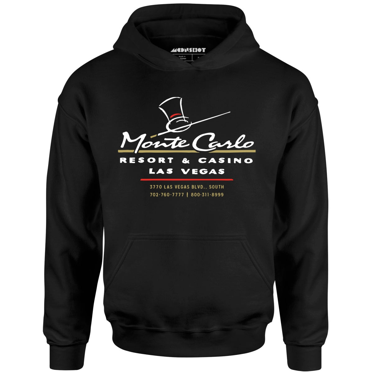 Monte Carlo - Vintage Las Vegas - Unisex Hoodie