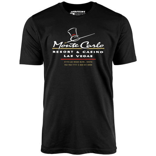 Monte Carlo - Vintage Las Vegas - Black - Unisex T-Shirt