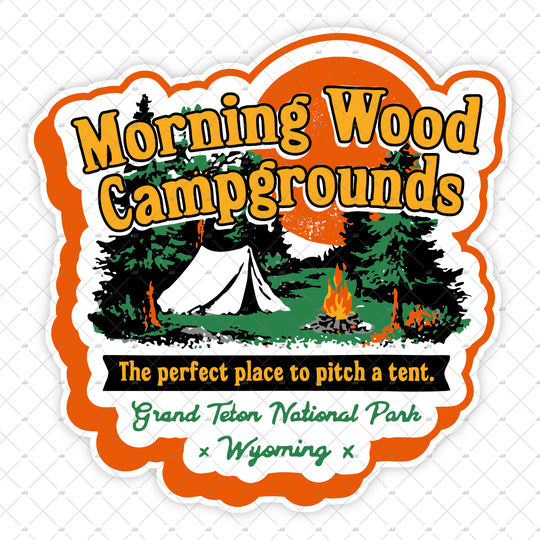 Morning Wood Campgrounds v2 - Sticker