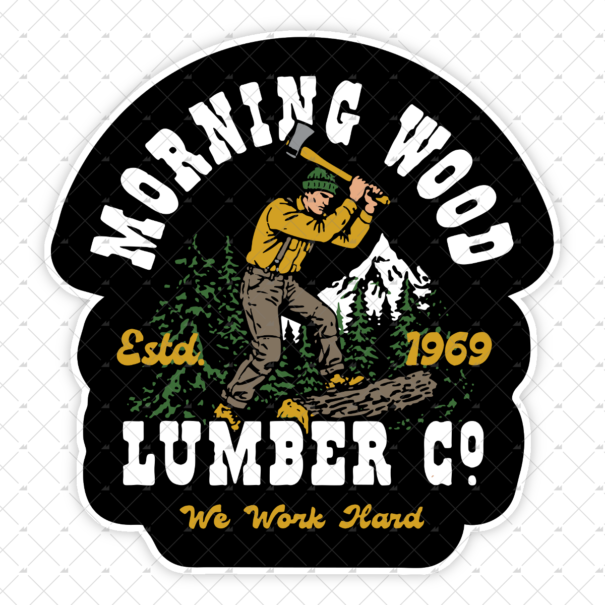 Morning Wood Lumber Company v2 - Sticker