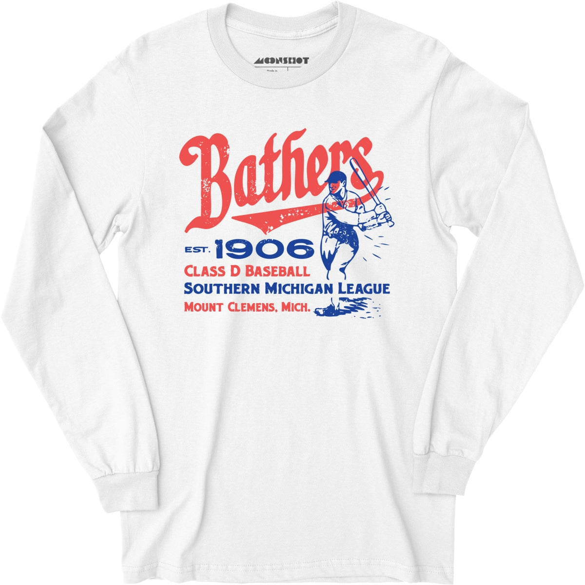 Mount Clemens Bathers - Michigan - Vintage Defunct Baseball Teams - Long Sleeve T-Shirt