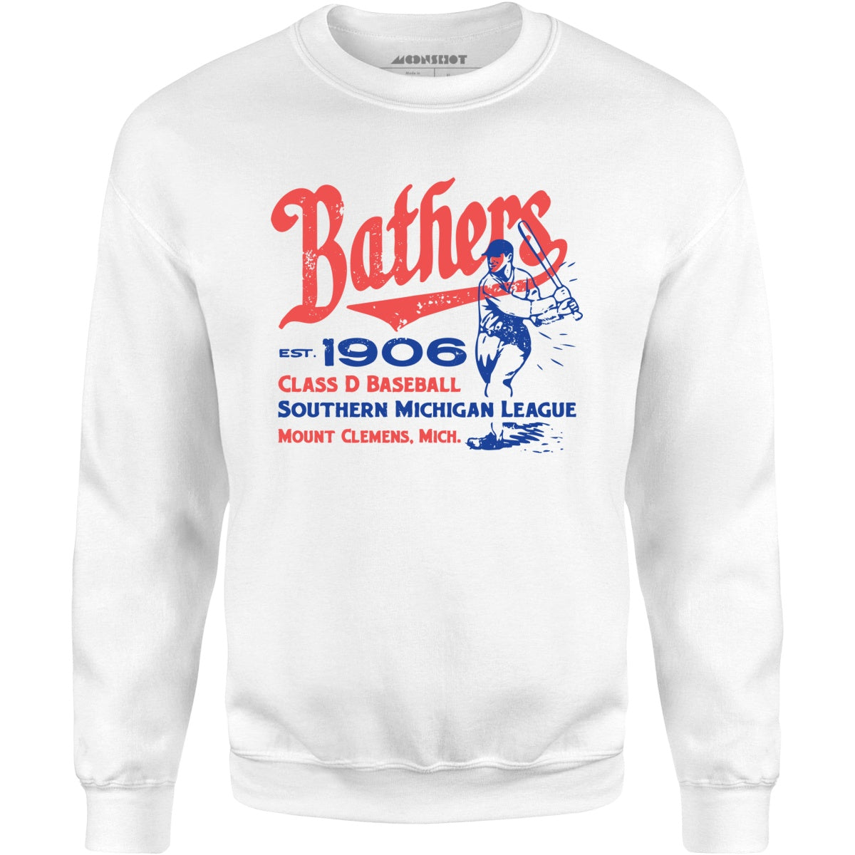 Mount Clemens Bathers - Michigan - Vintage Defunct Baseball Teams - Unisex Sweatshirt