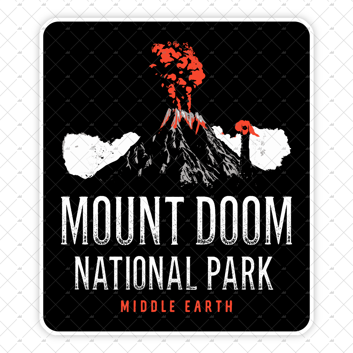 Mount Doom National Park - Sticker