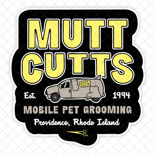 Mutt Cutts Mobile Pet Grooming - Sticker