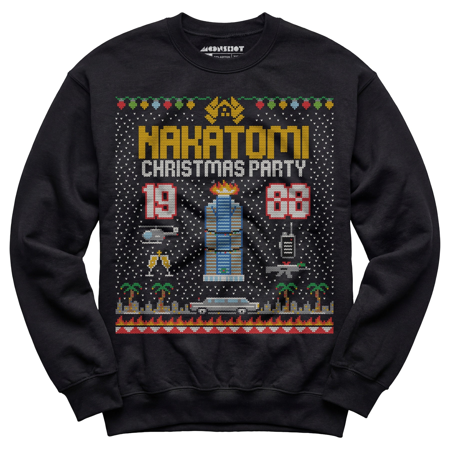 Nakatomi Christmas Party 1988 - Ugly Sweater Print Style - Unisex Sweatshirt