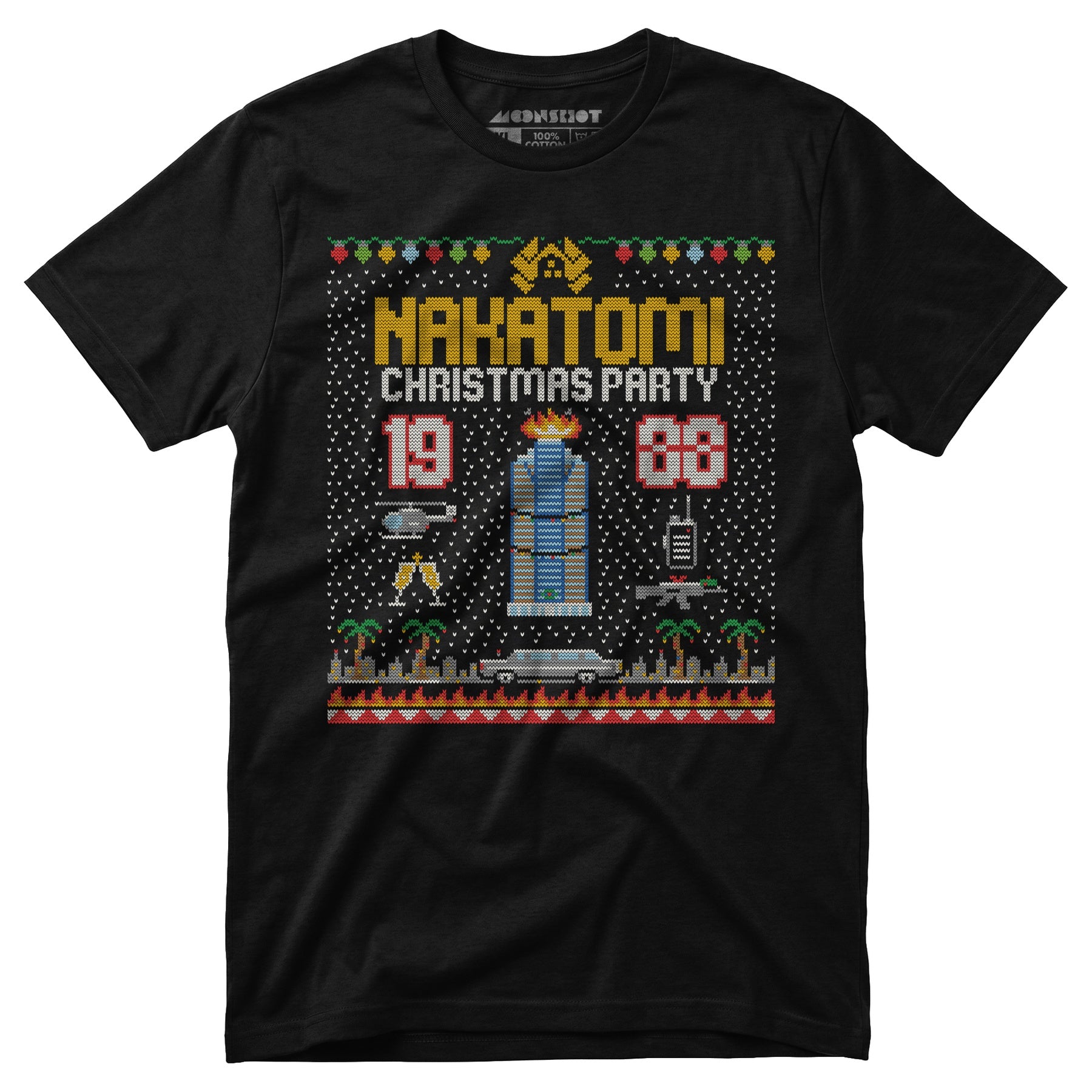 Nakatomi Christmas Party 1988 - Ugly Sweater Print Style - Unisex T-Shirt