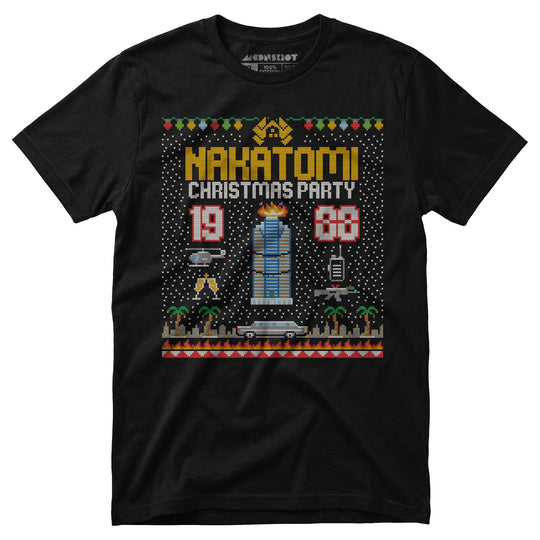 Nakatomi Christmas Party 1988 - Ugly Sweater Print Style - Unisex T-Shirt