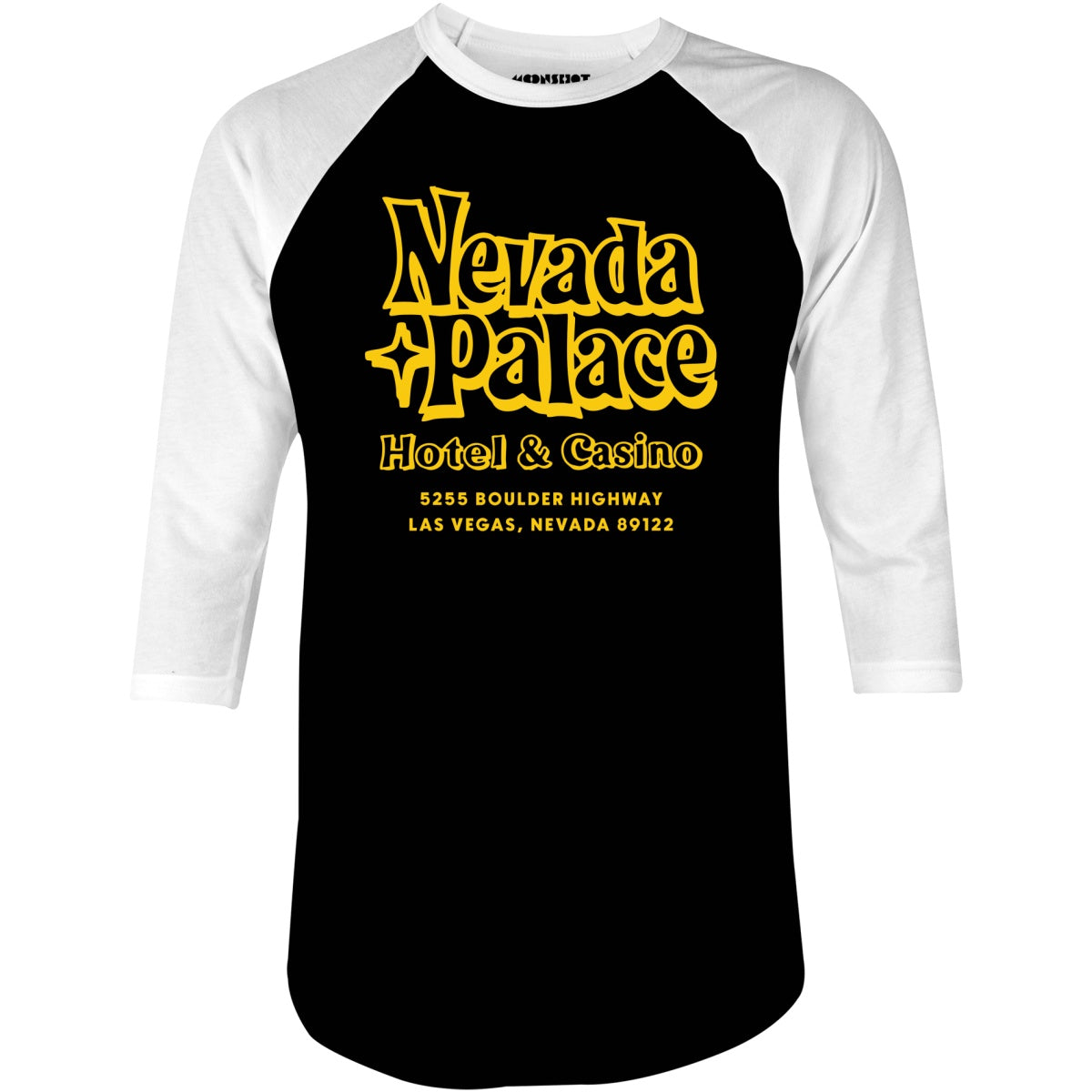 Nevada Palace Hotel & Casino - Vintage Las Vegas - 3/4 Sleeve Raglan T-Shirt