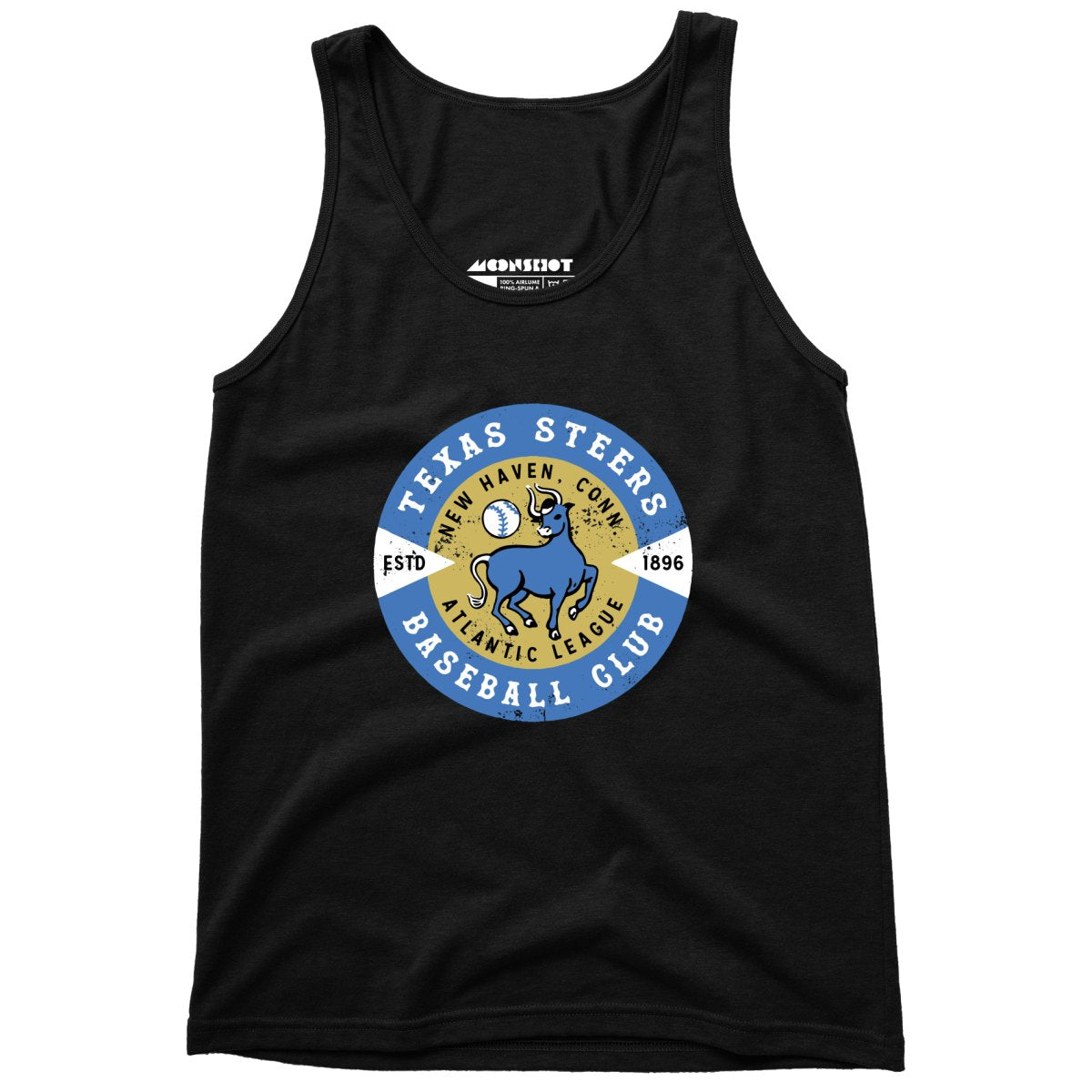 New Haven Texas Steers - Connecticut - Vintage Defunct Baseball Teams - Unisex Tank Top