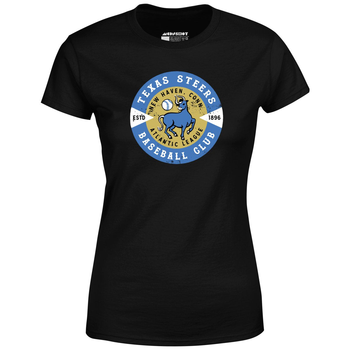 New Haven Texas Steers - Connecticut - Vintage Defunct Baseball Teams - Women's T-Shirt