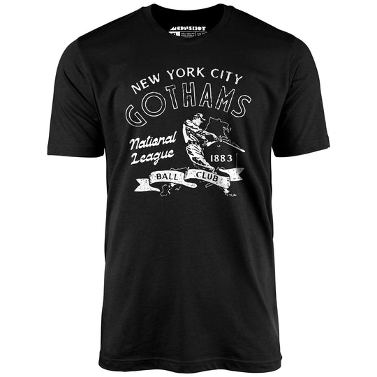 New York City Gothams - New York - Vintage Defunct Baseball Teams - Unisex T-Shirt - Black