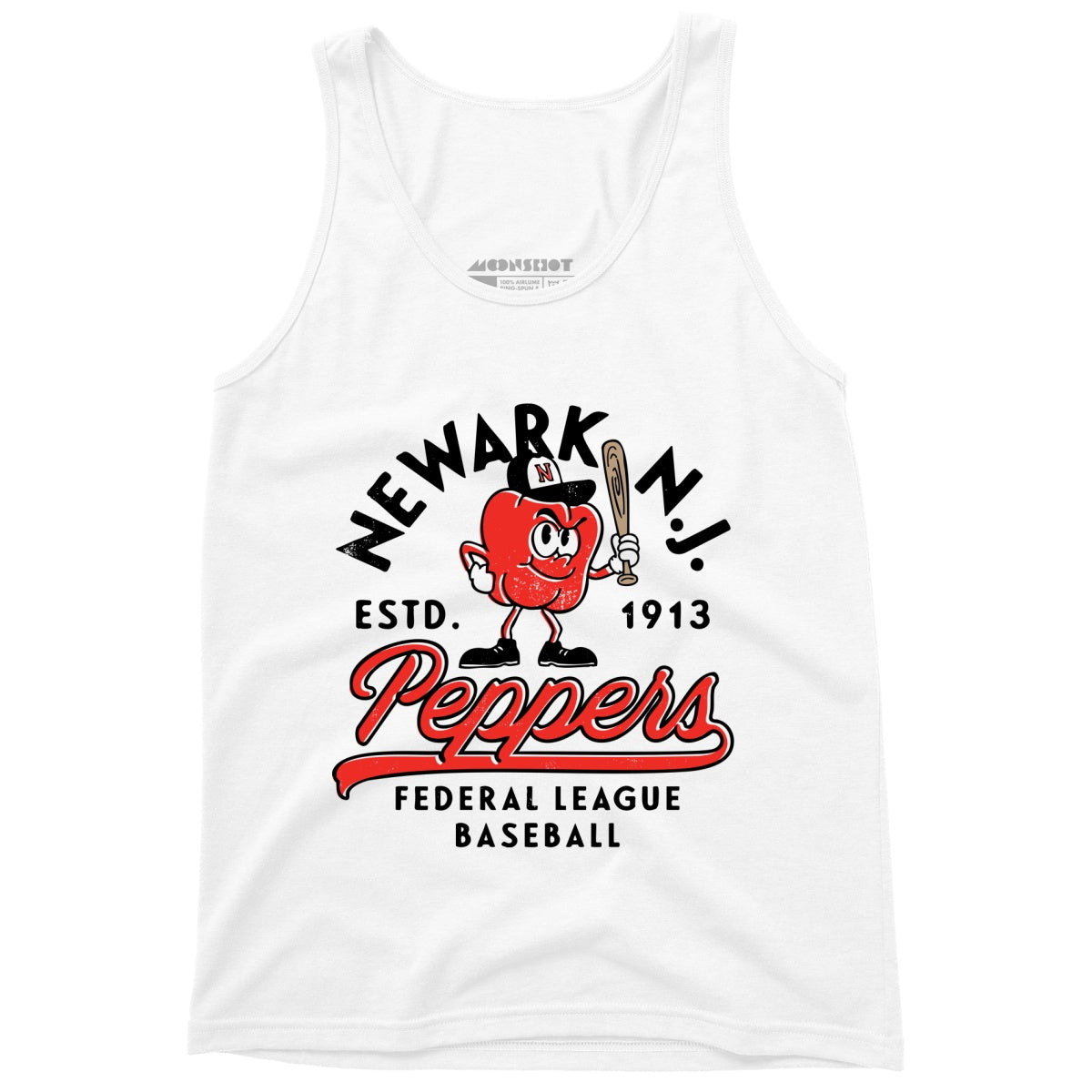Newark Peppers - New Jersey - Vintage Defunct Baseball Teams - Unisex Tank Top