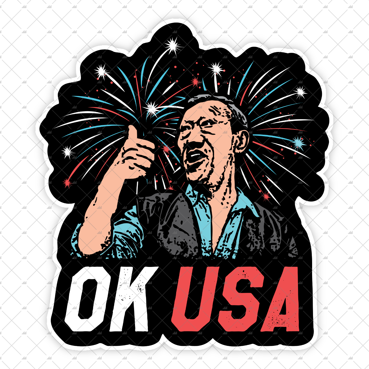 OK USA Bloodsport - Sticker