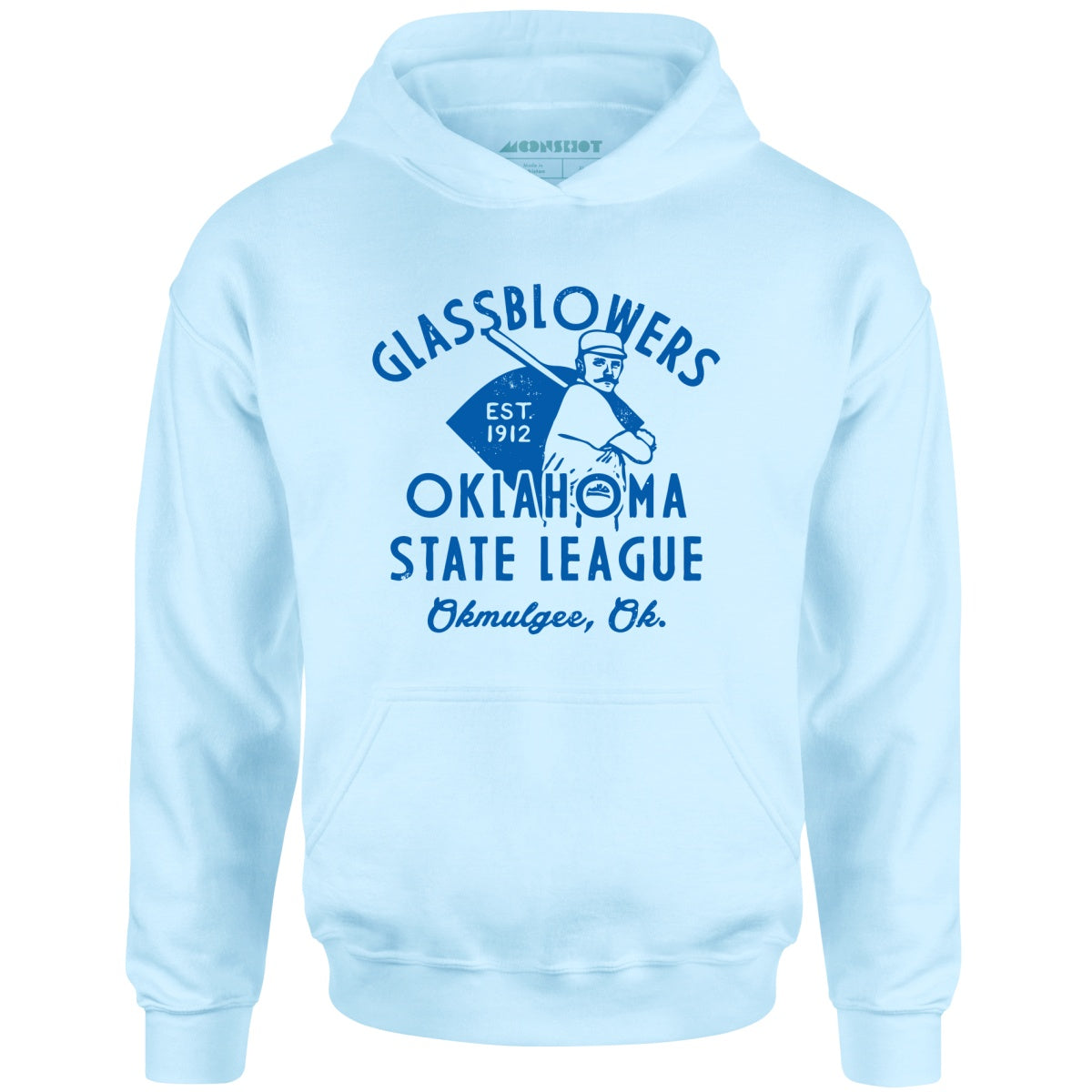 Okmulgee Glassblowers - Oklahoma - Vintage Defunct Baseball Teams - Unisex Hoodie