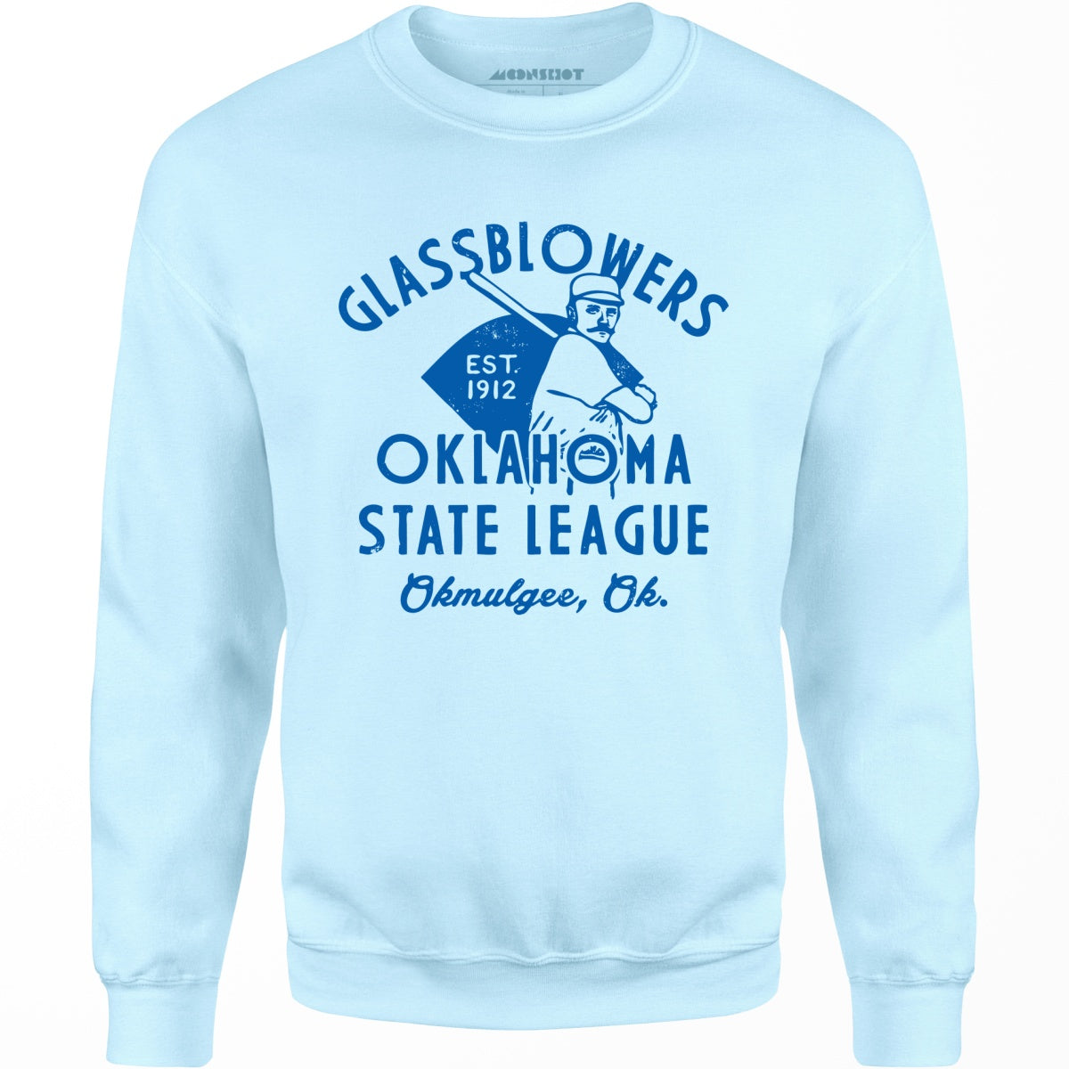 Okmulgee Glassblowers - Oklahoma - Vintage Defunct Baseball Teams - Unisex Sweatshirt