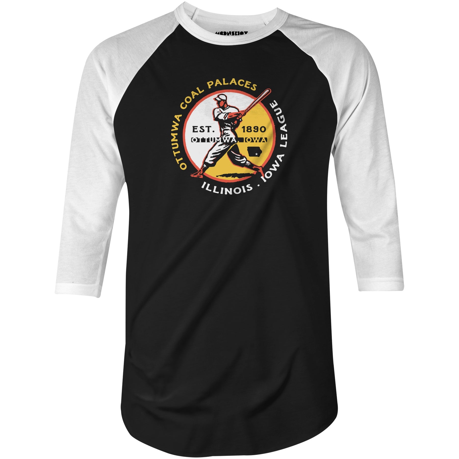 Ottumwa Coal Palaces - 3/4 Sleeve Raglan T-Shirt