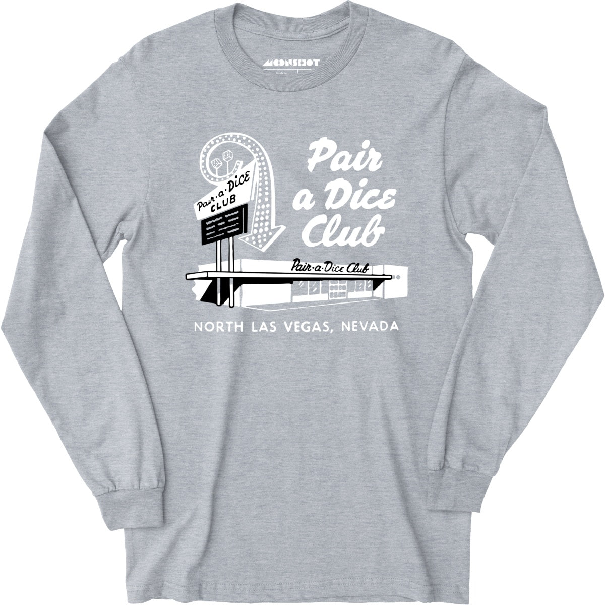 Pair a Dice Club - Vintage Las Vegas - Long Sleeve T-Shirt