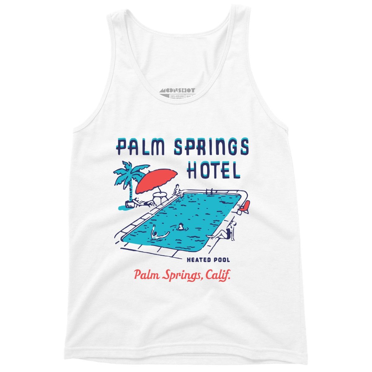 Palm Springs Hotel Pool - Vintage Greater Palm Springs, CA - Unisex Tank Top